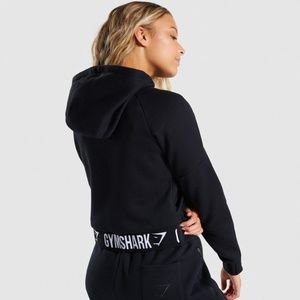 Gymshark comfy tracksuit zip hoodie black